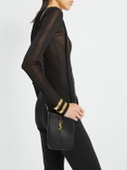 SAINT LAURENT - Mini Le 5 À 7 Leather Shoulder Bag