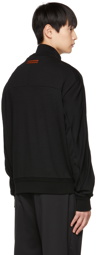 ZEGNA Black Techmerino™ Zip-Up Sweater