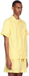 Tekla Yellow Organic Cotton Pyjama Shirt