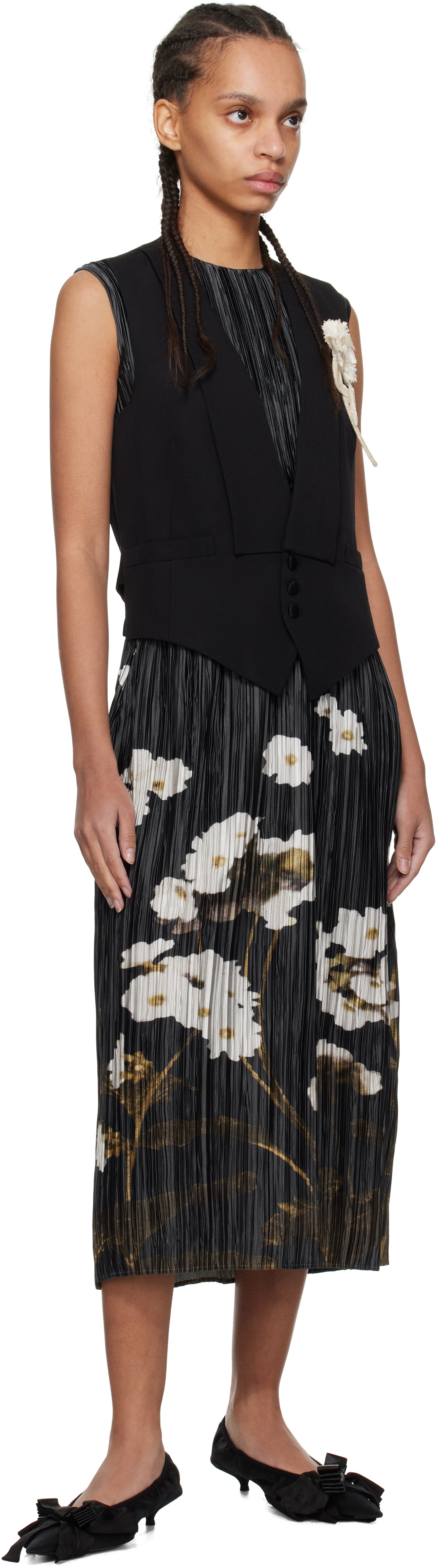 Erdem Black Sleeveless Tailored Vest