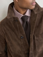 Drake's - Suede Chore Jacket - Brown