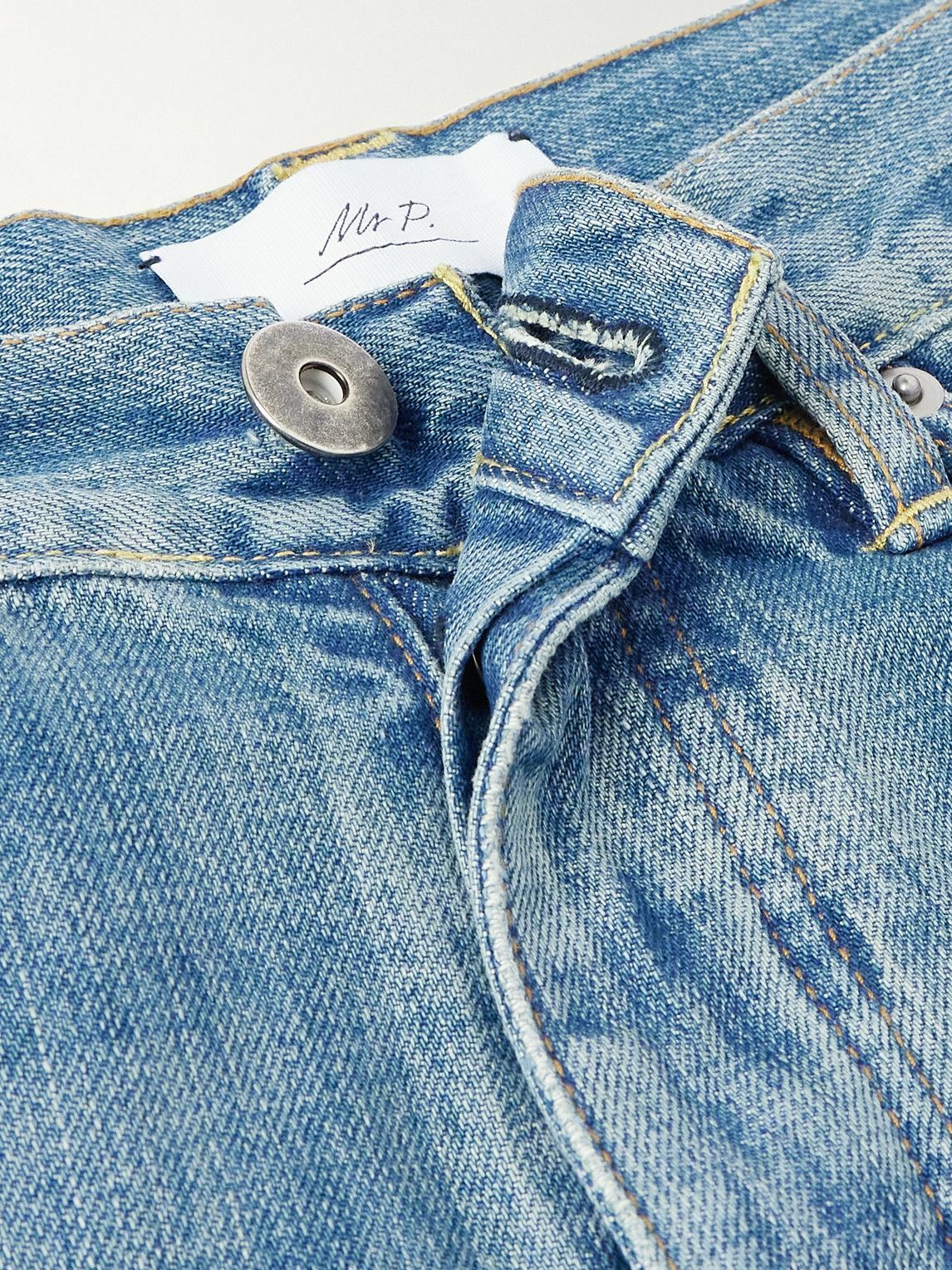 Mr P. - Straight-Leg Organic Jeans - Blue