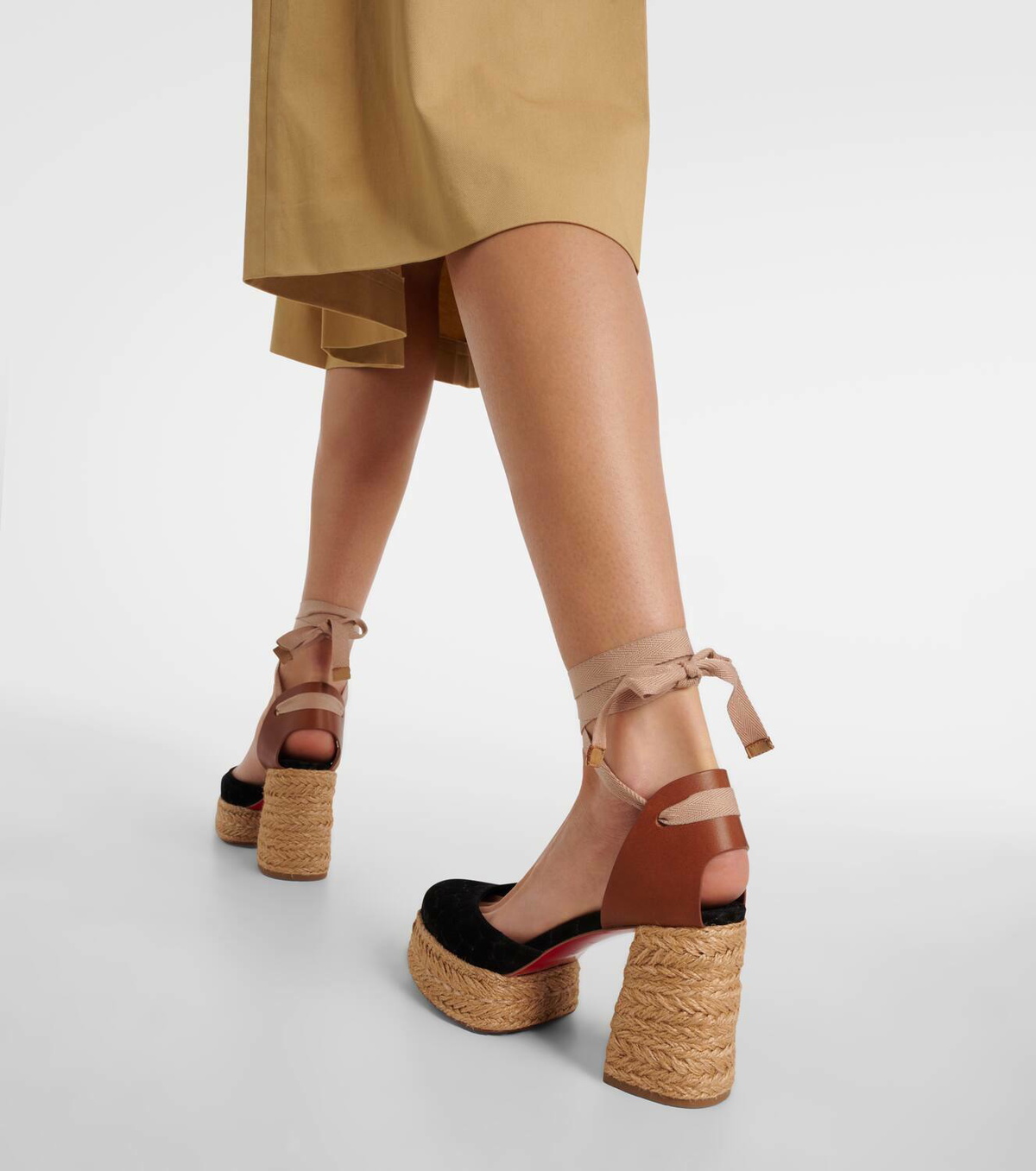 Christian Louboutin Brigissima 70 espadrille sandals Christian