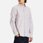 Beams Plus Men's Tattersall Check Button Down Oxford Shirt in White/Red/Navy