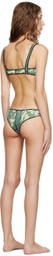 Luna Del Pinal SSENSE Exclusive Green Bikini