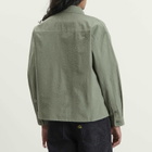 END. x Ronning Men's Seersucker Shirt in Green Seersucker