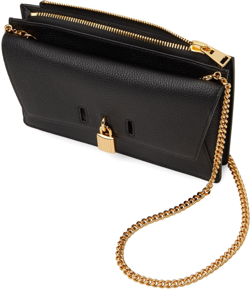 Tom Ford Mini Label Denim Chain Top-Handle Bag