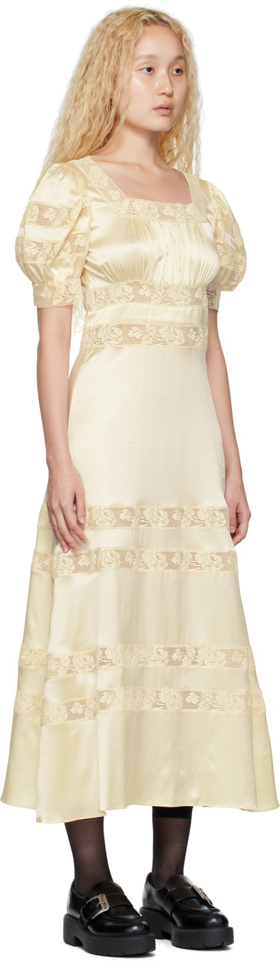 Shrimps Off-White Cressida Midi Dress Shrimps