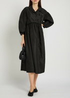 Simone Rocha Signature Embellished Shell Midi Dress Black
