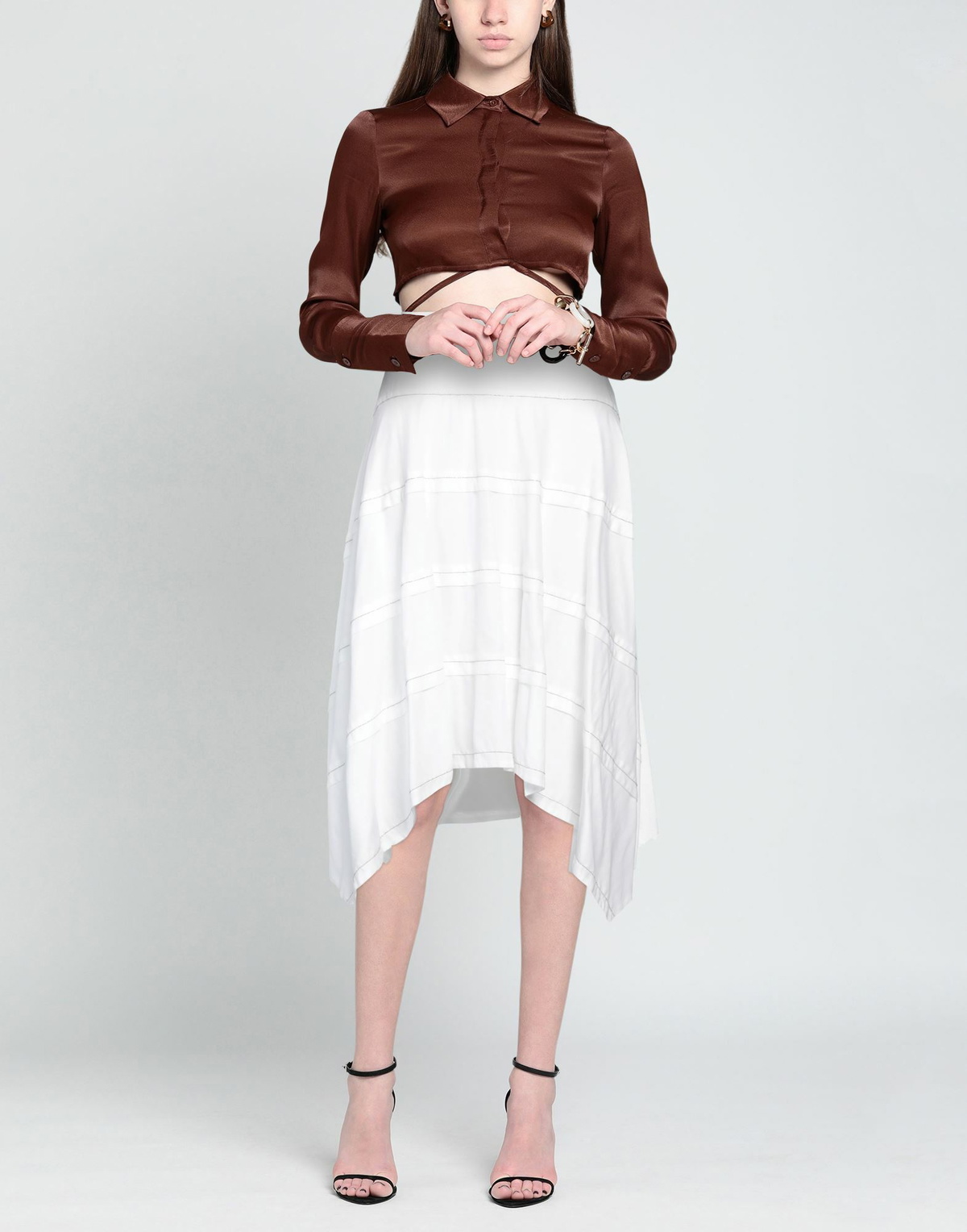 Peserico Womens Midi skirt in White