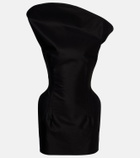 Magda Butrym Asymmetric cotton corset dress