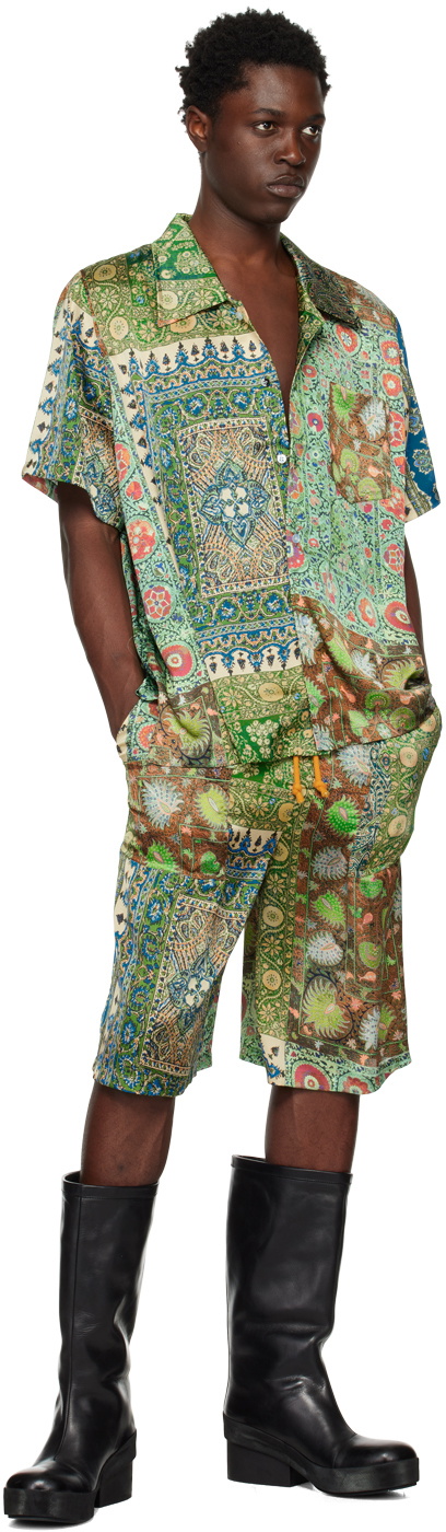 (di)vision Green Drawstring Shorts