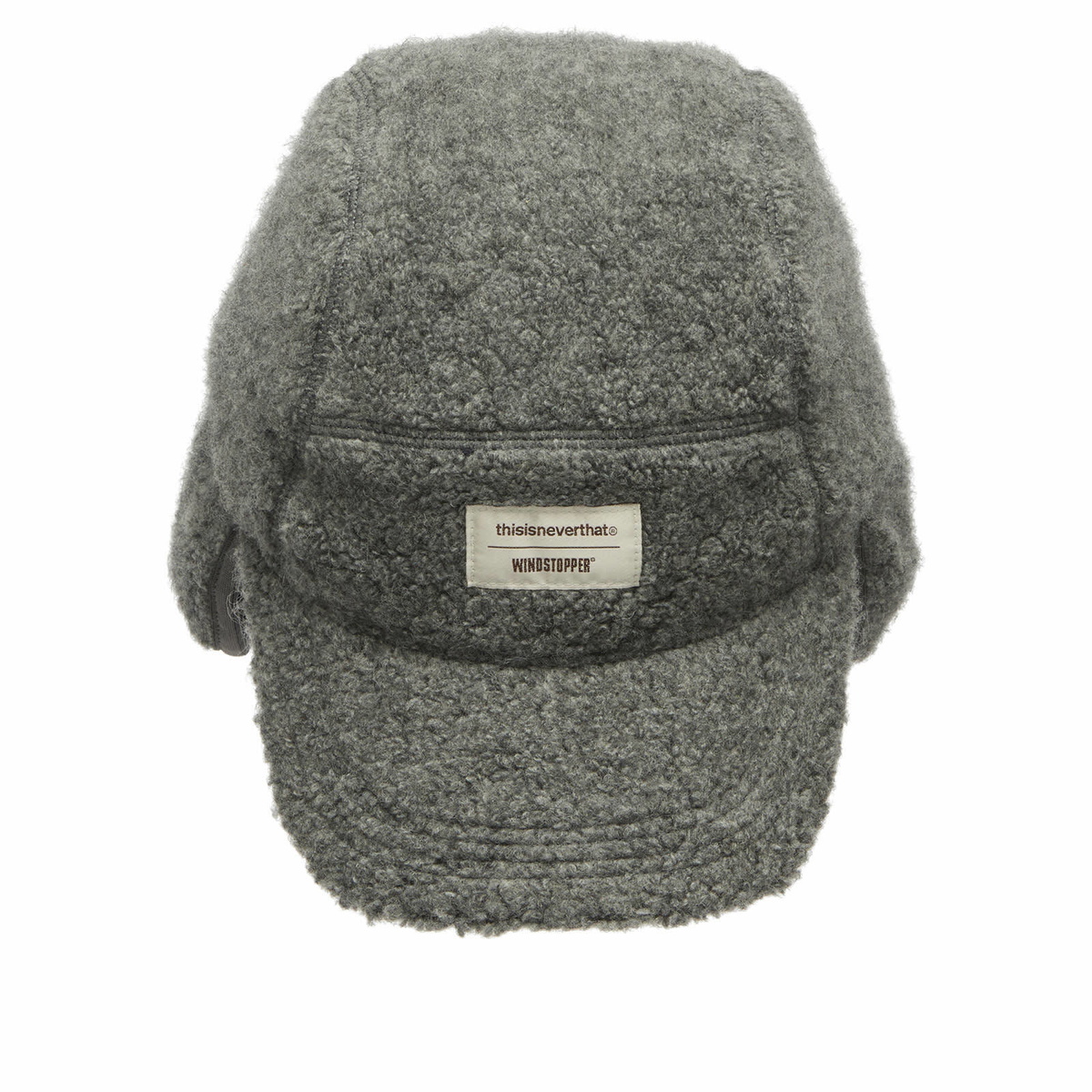 thisisneverthat Men's x GORE-TEX WINDSTOPPER Wool Fleece Cap in Grey Heather 