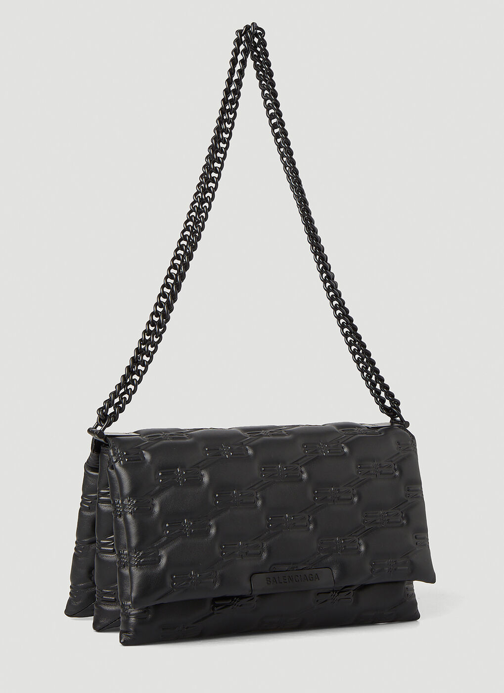 Balenciaga 'triplet M' Shoulder Bag in Black