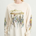Story mfg. Women's Long Sleeve Grateful T-Shirt in Ecru