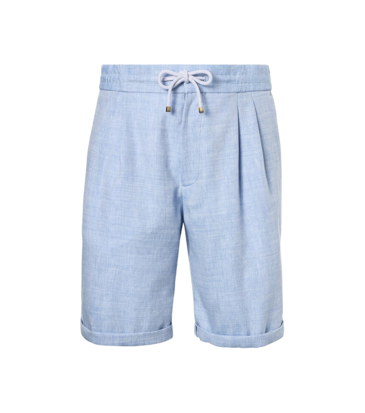 Photo: Brunello Cucinelli Linen and wool Bermuda shorts