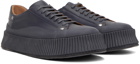 Jil Sander Black Platform Sneakers