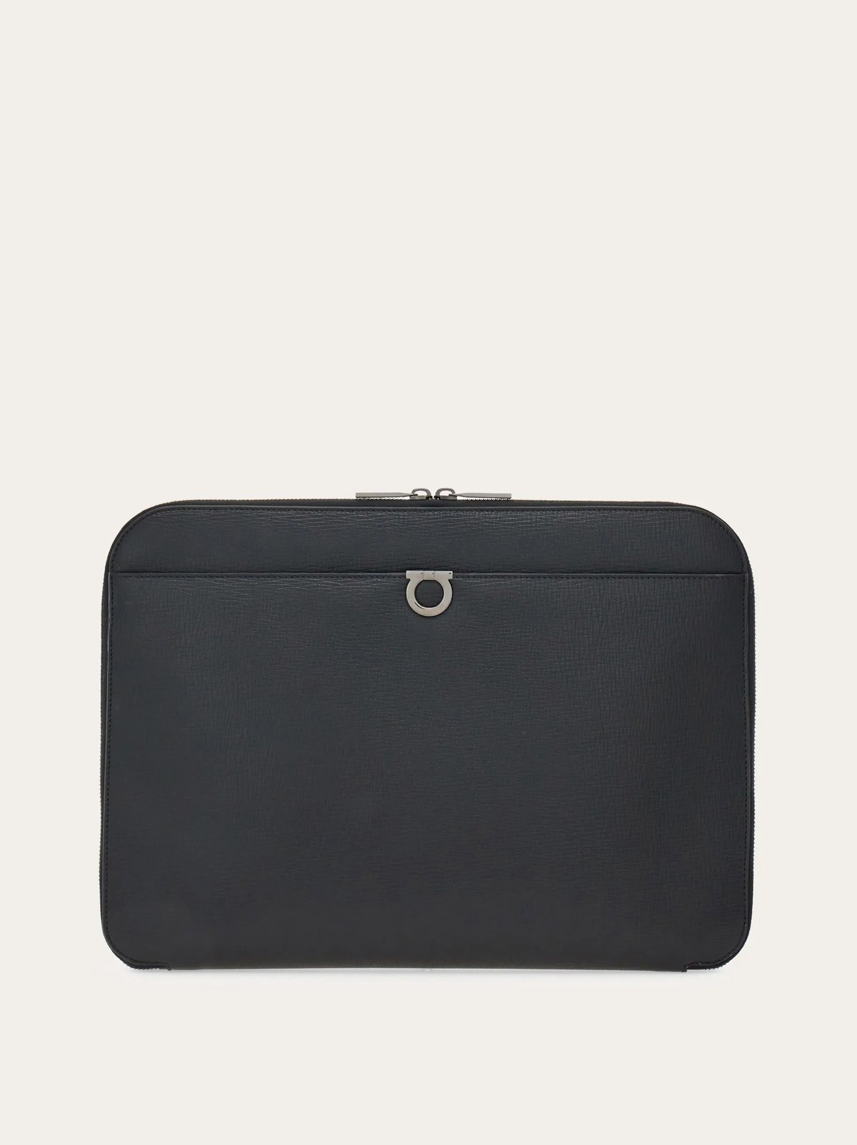 Ferragamo Mens Gancini document holder in Black