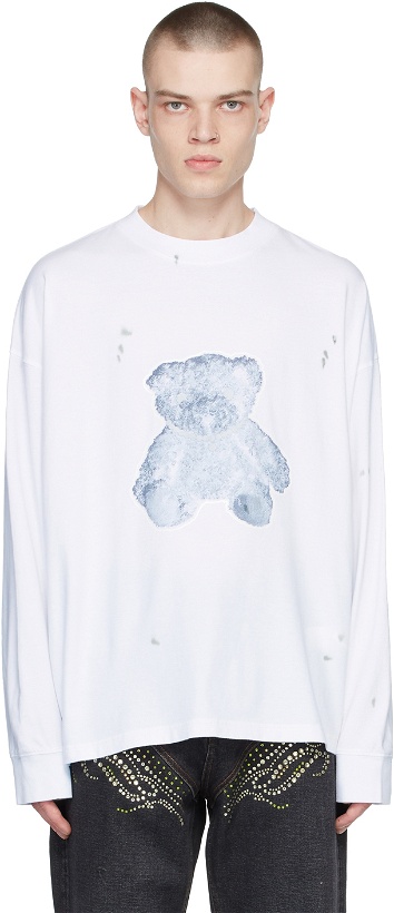 Photo: We11done White Pearl Necklace Teddy T-Shirt