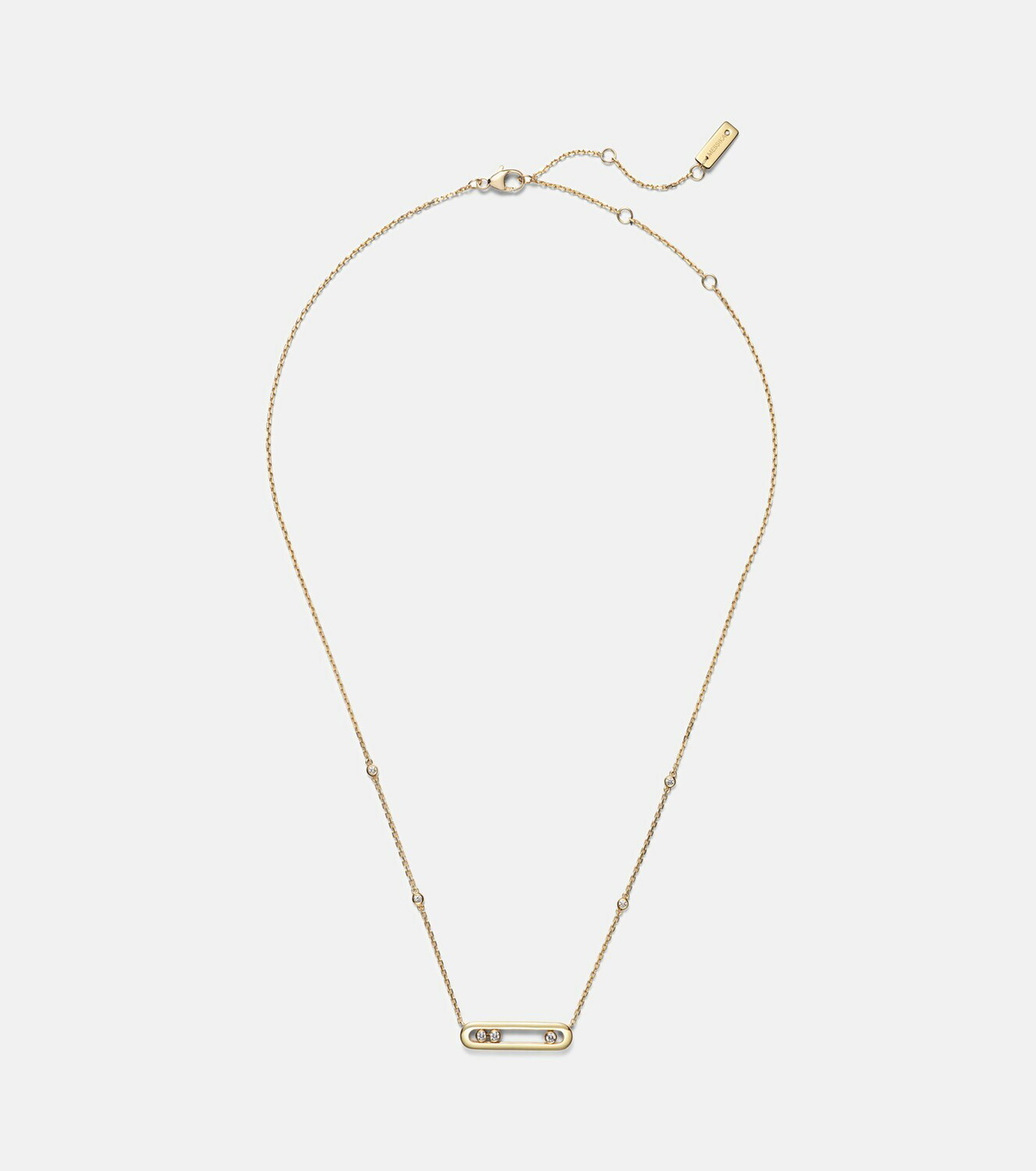 Messika Baby Move 18kt gold necklace with diamonds