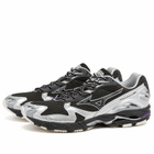 Mizuno Wave Rider 10 "Millenium" in Black Sand/Purple Haze