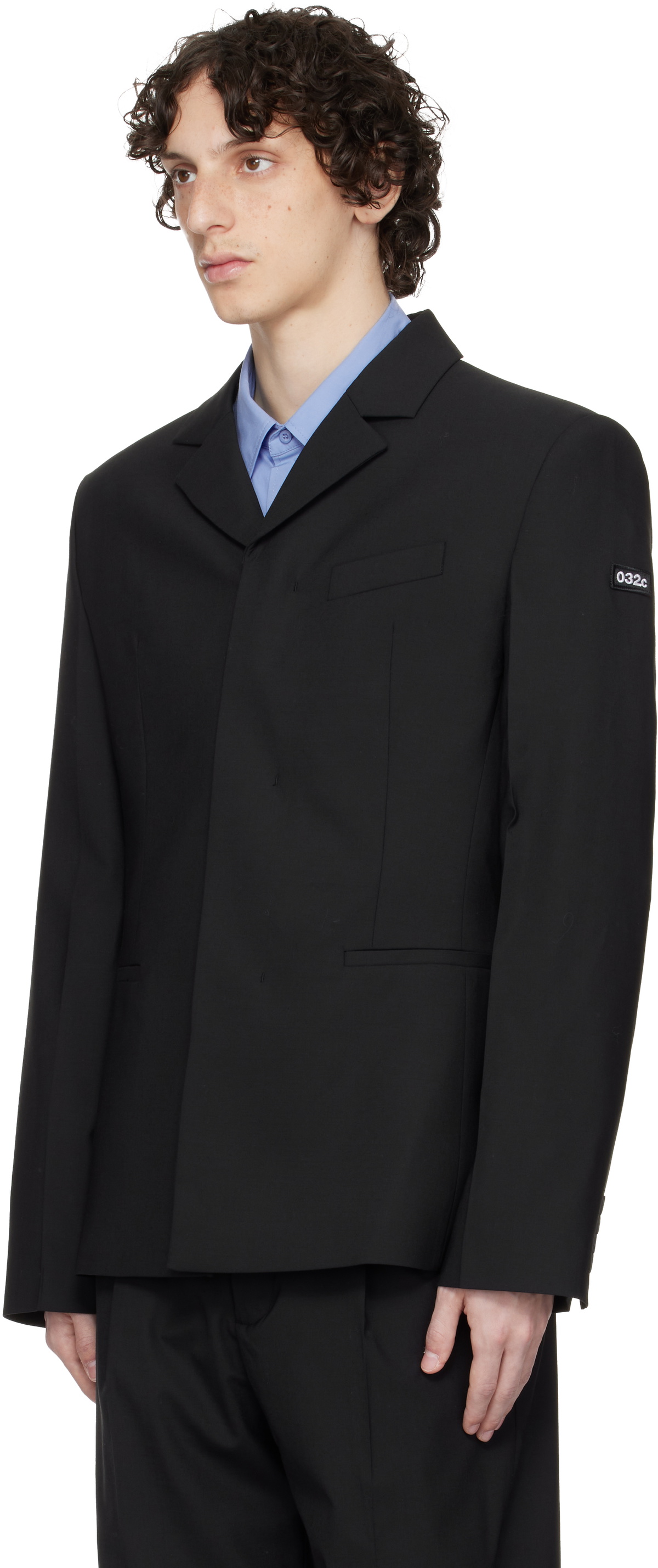 032c Black '032c Office Attire' Suit Blazer