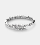 Bvlgari Serpenti Viper 18kt white gold bracelet with diamonds