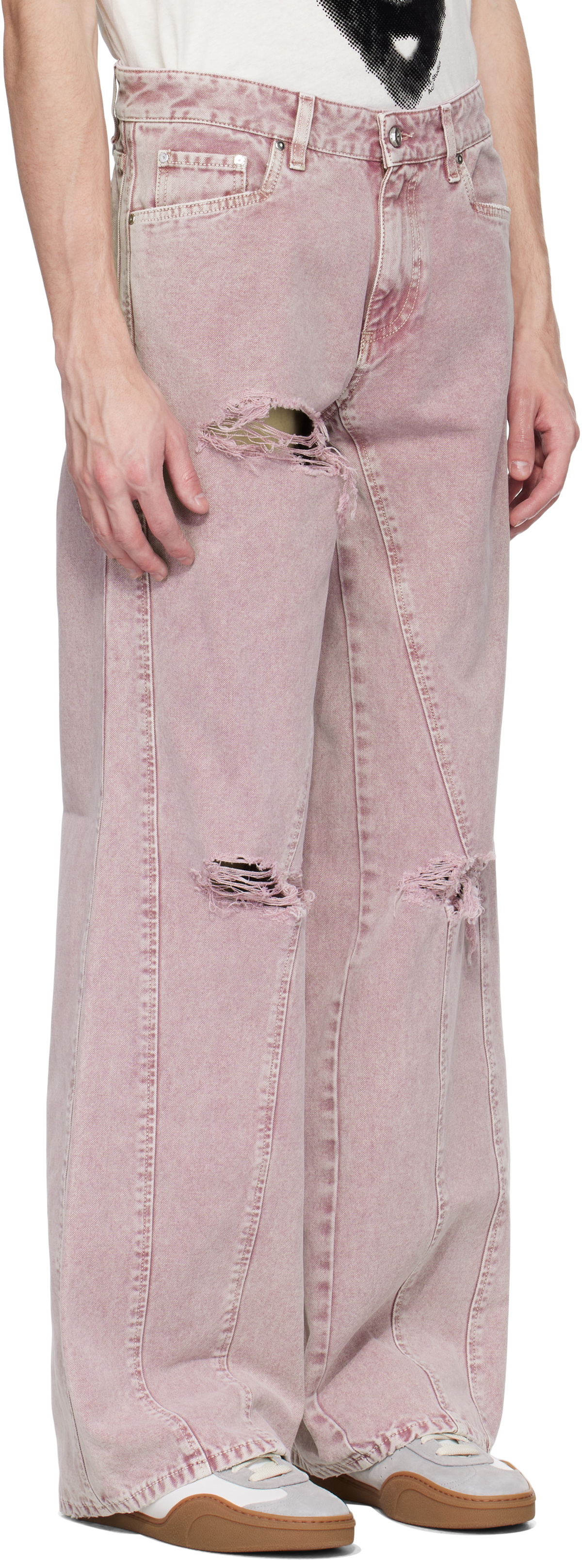 PDF Pink 'Rich Kid' Jeans