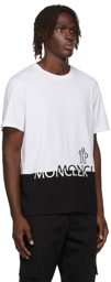 Moncler White & Black Logo T-Shirt