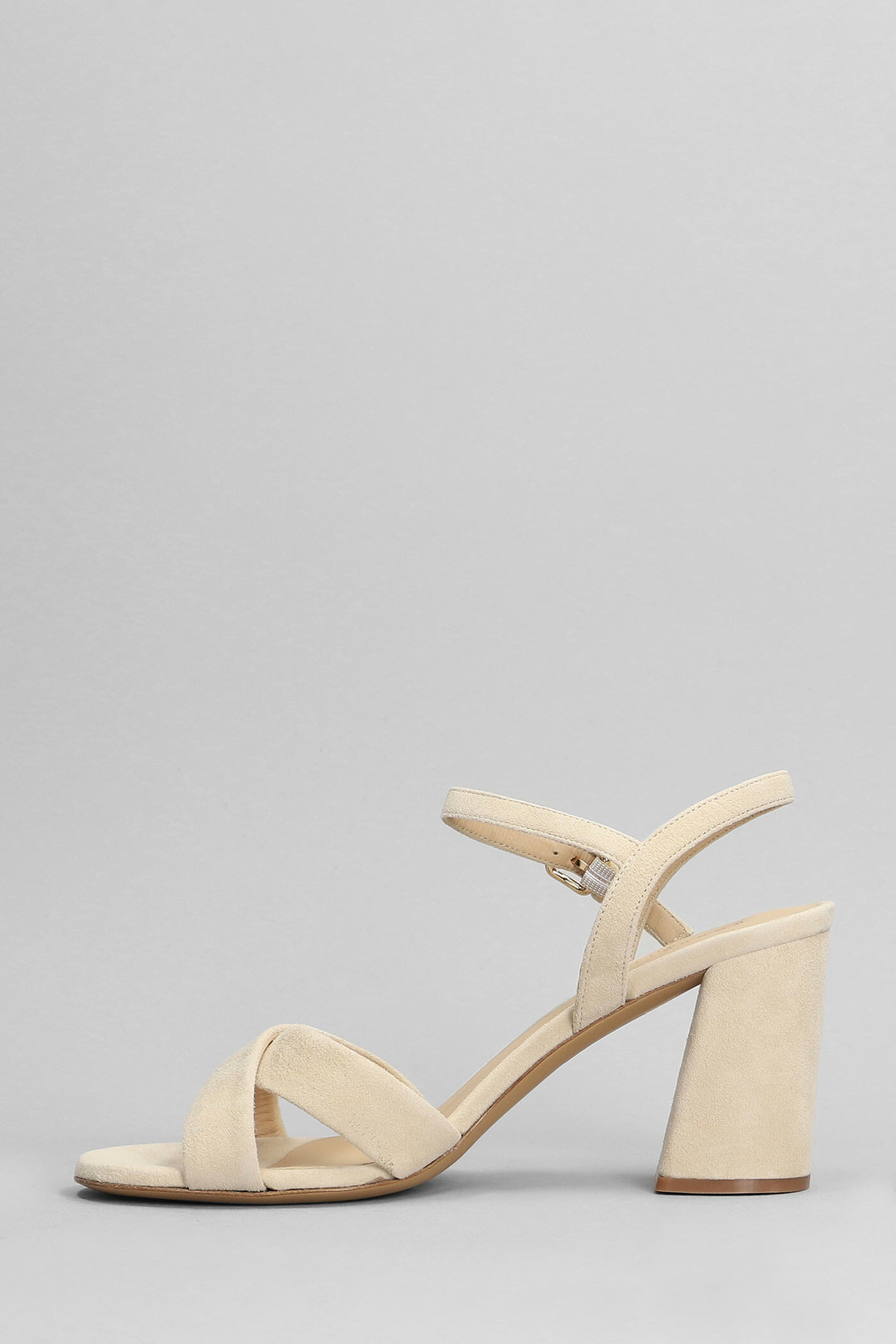 Komono Isla Sandals In Beige Suede