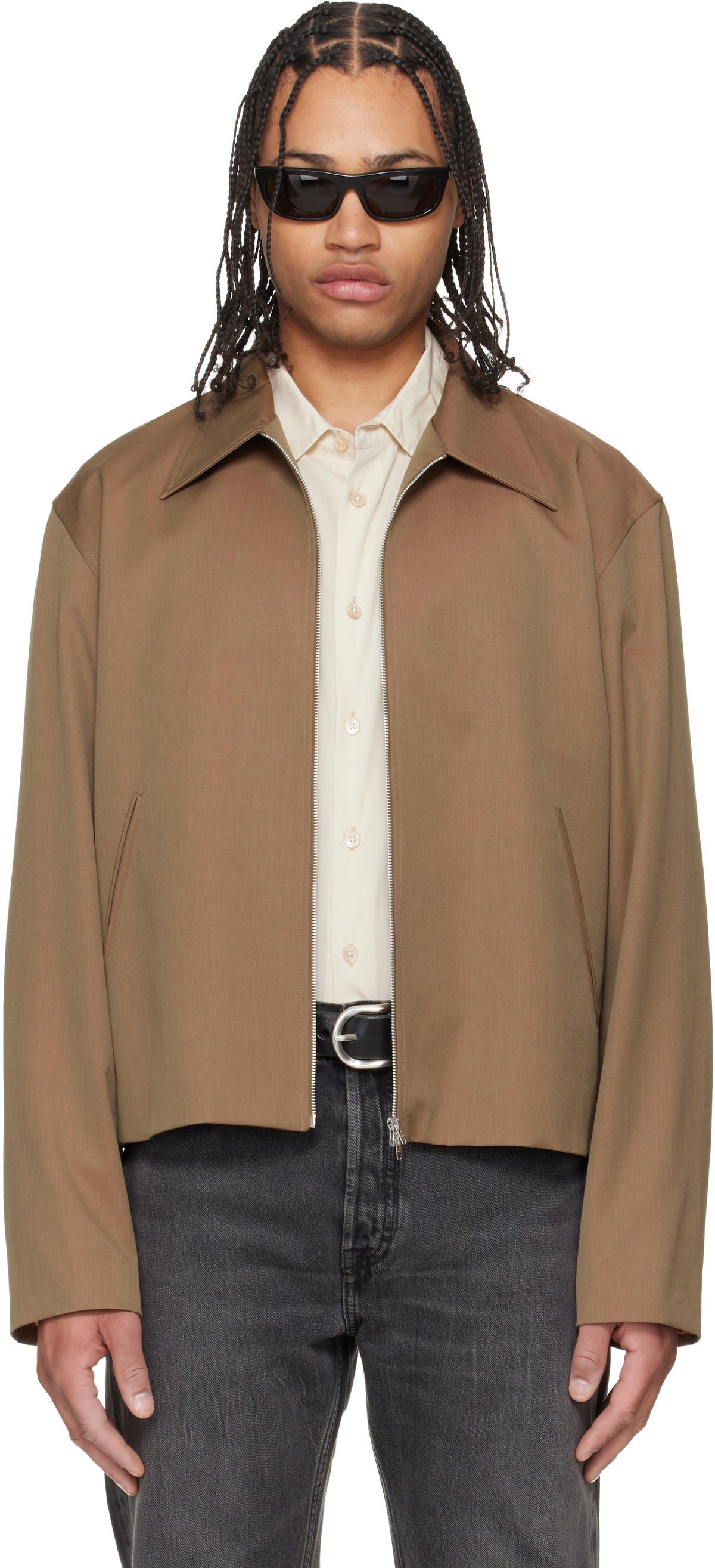 Top Mini Jacket OUR LEGACY Brown Mini Jacket Our Legacy
