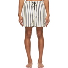 Solid and Striped Off-White The Classic Breton Stripe Swim Shorts