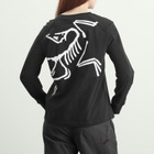 Arc'teryx Women's Kragg Cotton Bird Crew LS W in Black/White