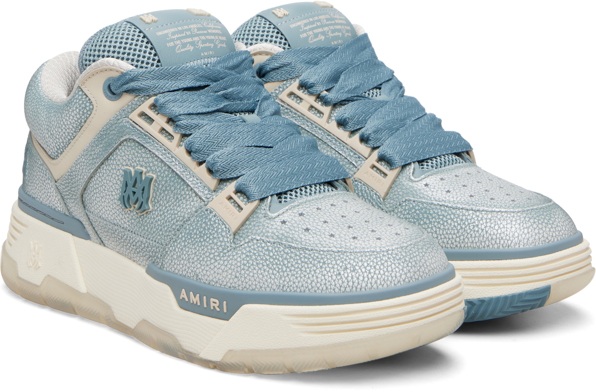 AMIRI Blue Pebbled MA-1 Sneakers