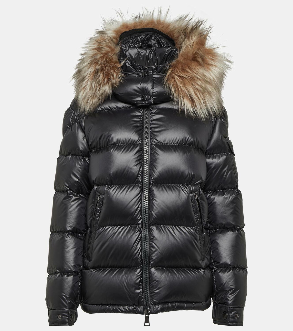 Moncler Mairefur shearling-trimmed down jacket Moncler
