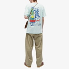 Edwin Men's Ringo Oishii T-Shirt in Bleached Aqua