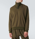 Loro Piana Cotton and cashmere half-zip sweater