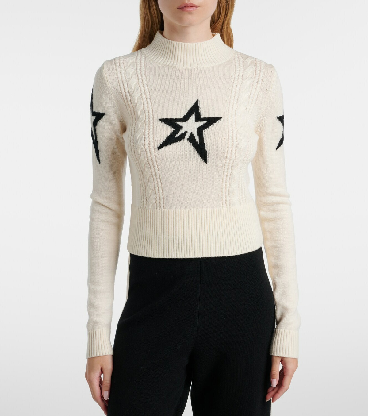 Perfect Moment Intarsia wool sweater
