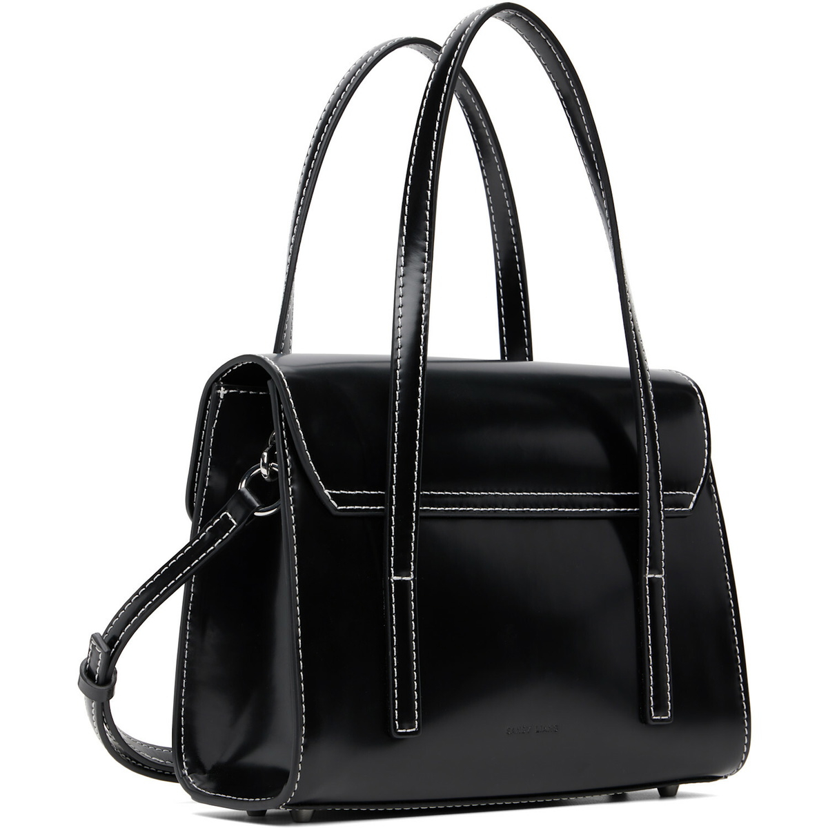 Sandy Liang Black Mini Mum Crossbody Bag