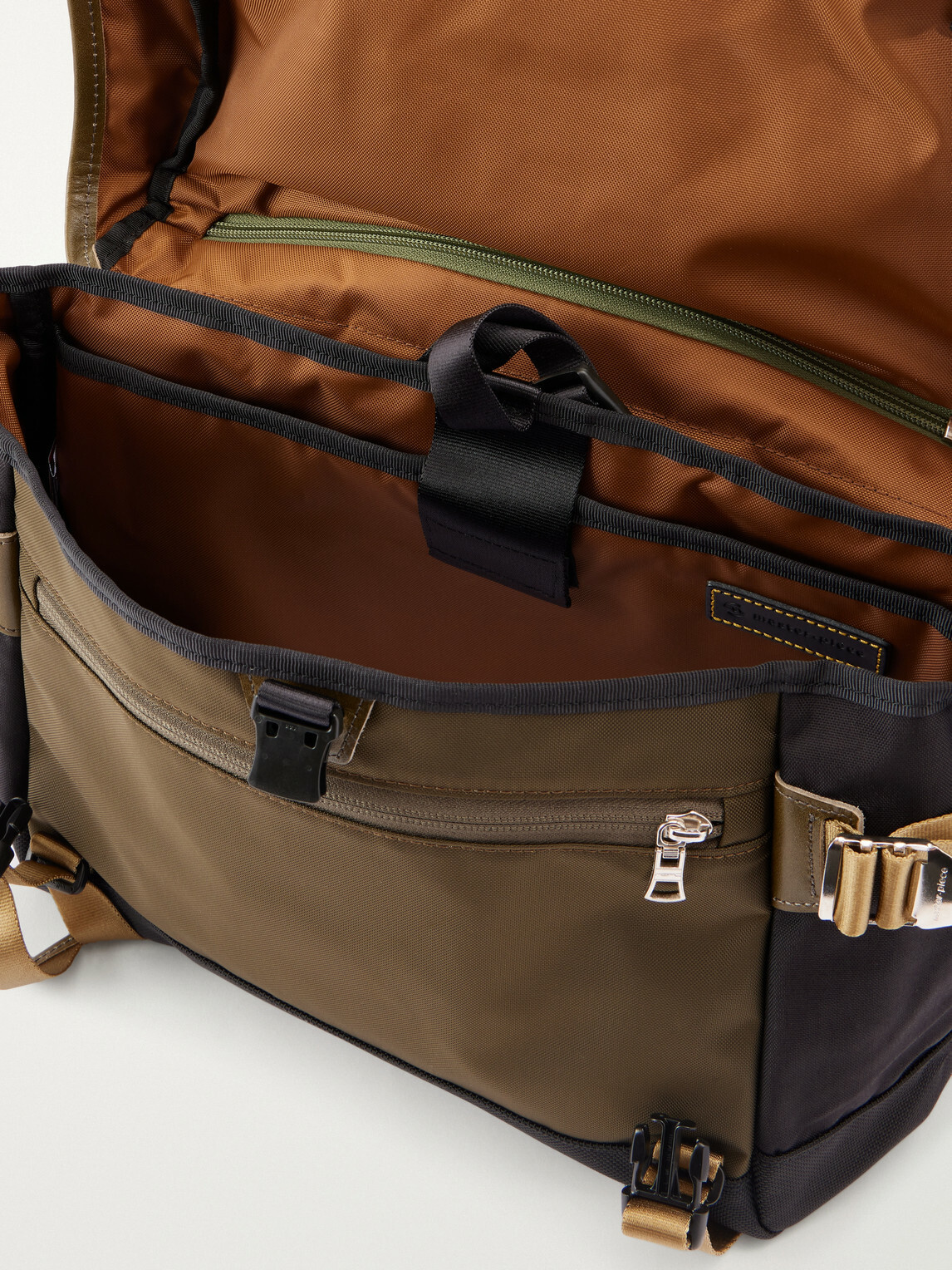 Master-Piece - Potential Leather-Trimmed Shell Messenger Bag