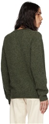 Drake's Green Brushed Sweater