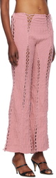 Isa Boulder Pink Louise Flare Lounge Pants