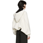 Chloe White Cashmere Knit Chunky Hoodie