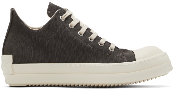 Photo: Rick Owens Drkshdw Grey License Plate Low Sneakers