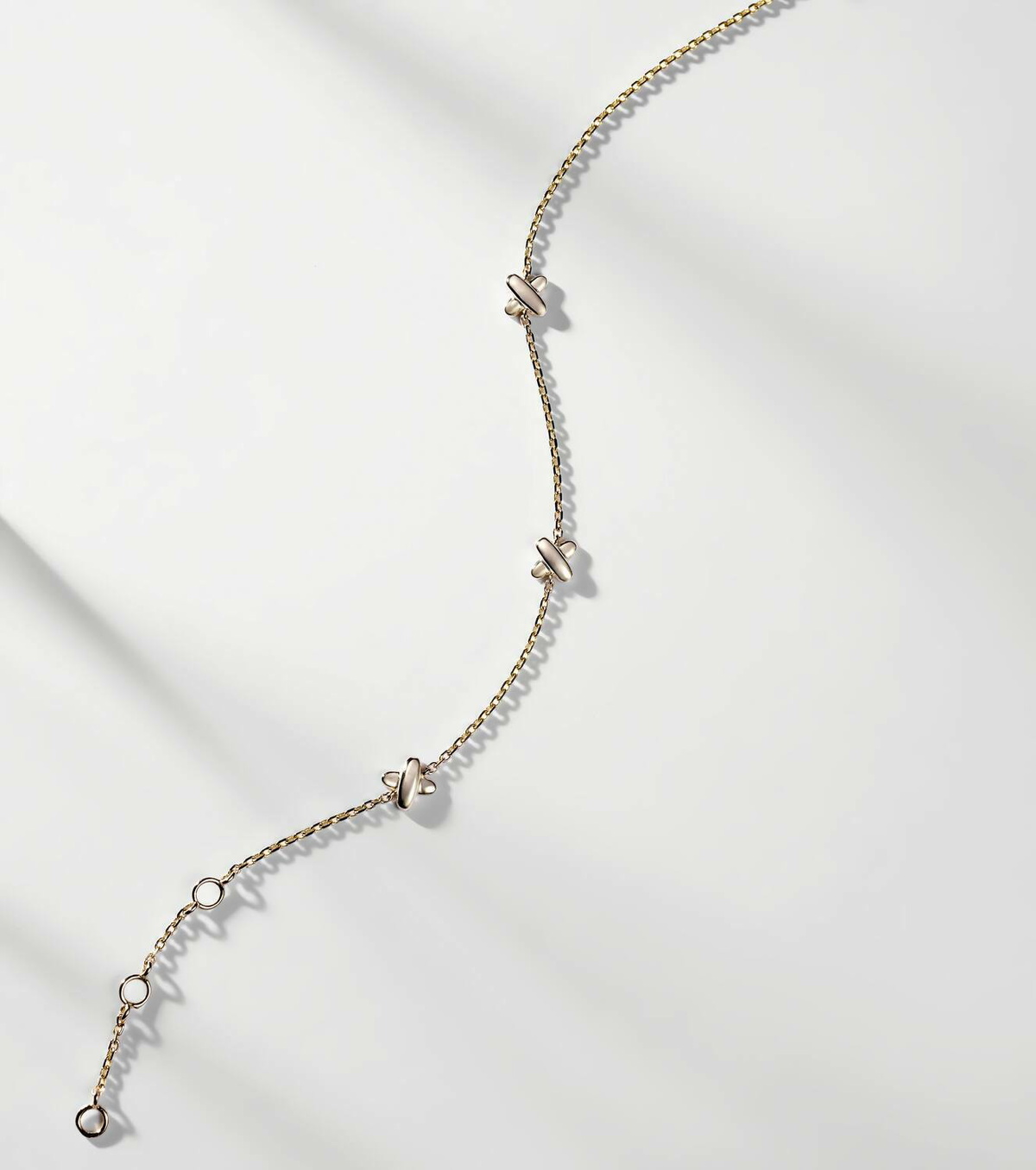 Stone and Strand Golden Kisses 14kt gold chain bracelet