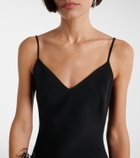 David Koma Feather-trimmed minidress