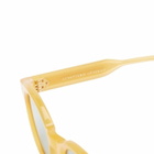 Lunetterie Générale The Gift of Mortality Sunglasses in Honey Crystal/Gold 