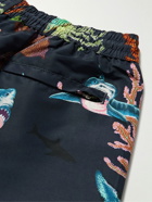 Paul Smith - Short-Length Printed Recycled Swim Shorts - Blue