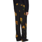 HOPE Black Flower Print Break Trousers