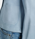 Tom Ford Cropped suede blouson jacket